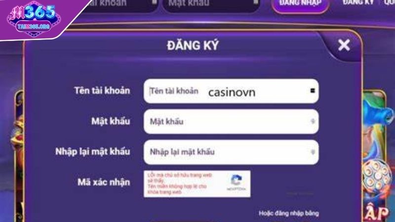 Điền thông tin đăng ký M365
