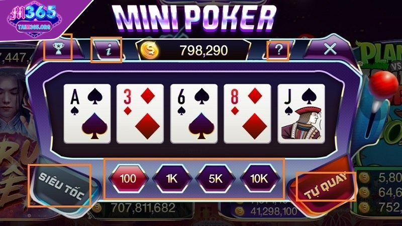 minipoker tại minigame M365