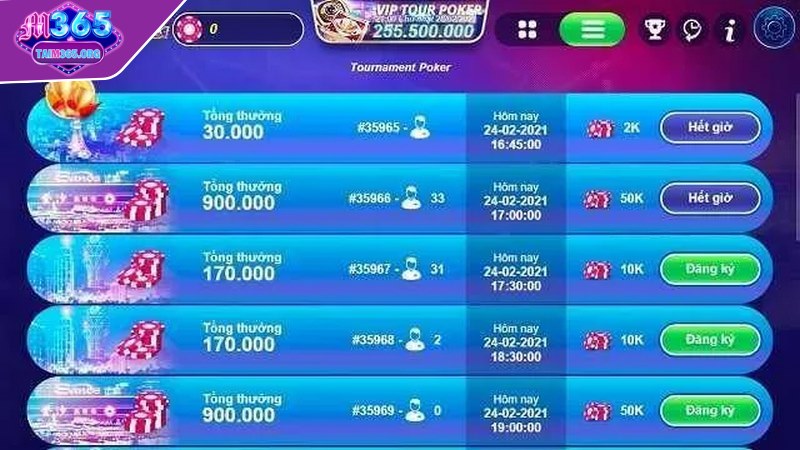 Tournament M365 thưởng hậu hỉnh